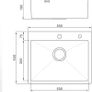 Topmount Kitchen Utility Sink, 55 x 45cm, Stainless Steel Kitchen Sink Drop in, Single Bowl Outdoor Campervan Composite Sink with Drain Fittings, Soap Disp. Hole, Silver Image 2