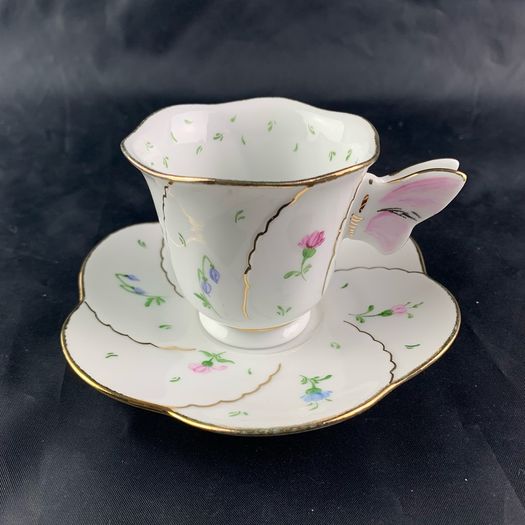 Vintage Bavarian Demitasse Cup And Saucer