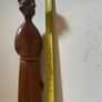 Mid-century Italian Modernist Carved Wood Figurine Of A Monk Image 5