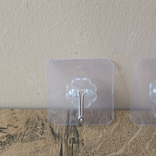 Stick-on hooks