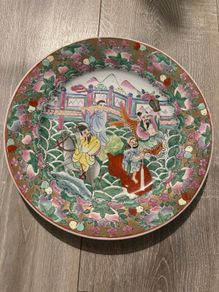 Chinese decorative plate hand-painted