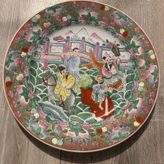 Chinese decorative plate hand-painted