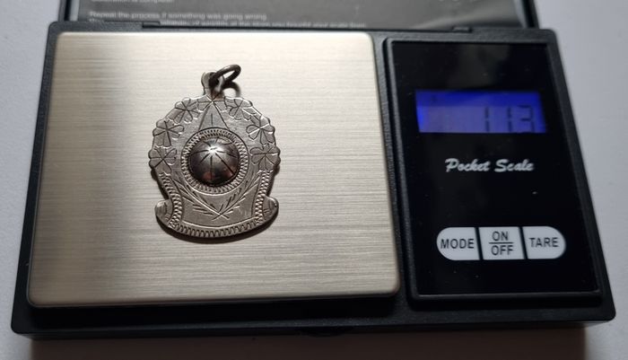 GAA Silver Medal Engraved & Hallmarked Warwickshire Junior League 1962 11.3g