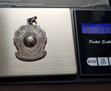 GAA Silver Medal Engraved & Hallmarked Warwickshire Junior League 1962 11.3g