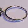 14k Gold ring with 1.22 ct Lab-Grown Diamond, 1.04 ct main green diamond cerified by IGI and Laser inscripted Ideal cut Image 4