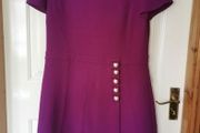 Boutique moschino pearl embellished 100% wool dress UK 16