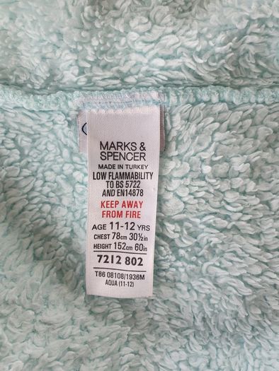 Girls M&S Tatty teddy dressing gown