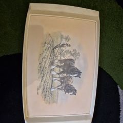 vintage tray horses