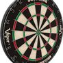 (ONLY 1 IN STOCK) Bristle Steel Tip Dartboard Set with Staple-Free Bullseye, Galvanized Metal Radial Spider Wire Includes 6 Darts, Black, 17.75 inch Image 5