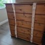 Bedroom furniture - bed frame, chest of drawers and 2 x locker Image 3
