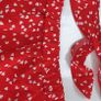 SHEIN red love hearts shorts and bralet co-ord Sz s (Fit 8UK) Image 3