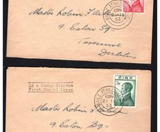 1953 Ireland Robert Emmett Commemorative Stamps Plain Addressed First Day Cover (FDC) with Dublin Cancel