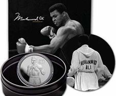 2023 Niue 1 oz Silver Muhammad Ali Coin Proof. Mintage- 300 pieces.
