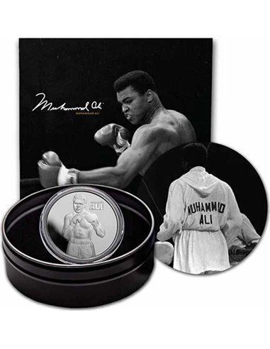 2023 Niue 1 oz Silver Muhammad Ali Coin Proof. Mintage- 300 pieces.