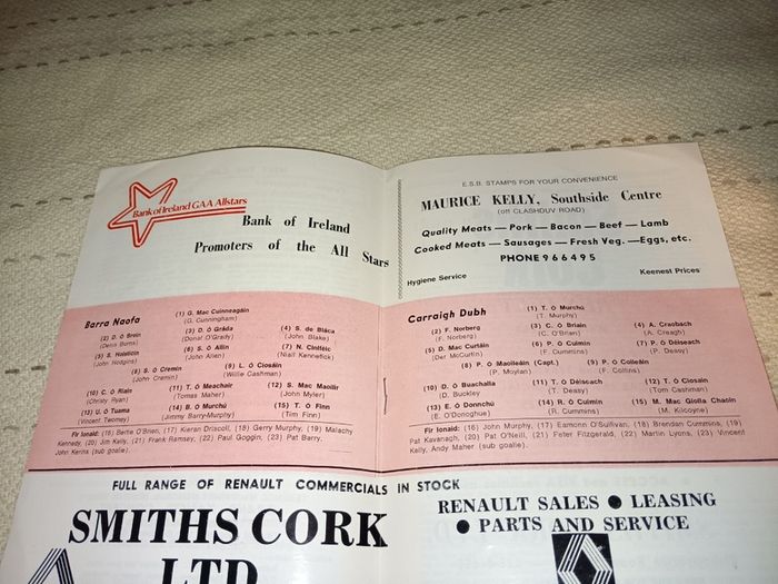 1982 Rare Gaa Programme For Sale Here Free Post