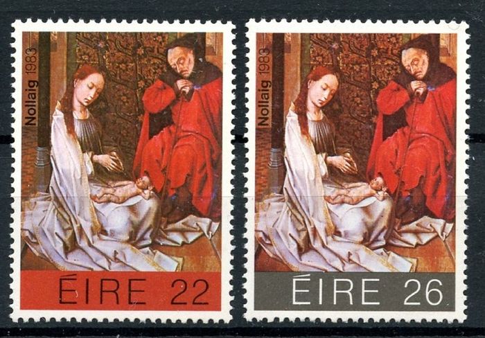 IRELAND 1983 - SCOTT # 579-580 - Christmas - Mint Never Hinged