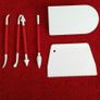 Icing polisher,cake decorating tool set, icing scraper,upper case tappit, cutters Image 4