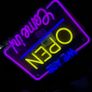 Large We Are Open Come In Neon LED Sign Business House Garage Image 2