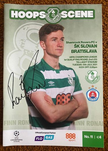 2021 Shamrock Rovers v SK Slovan Bratislava - UEFA Champions League Programme
