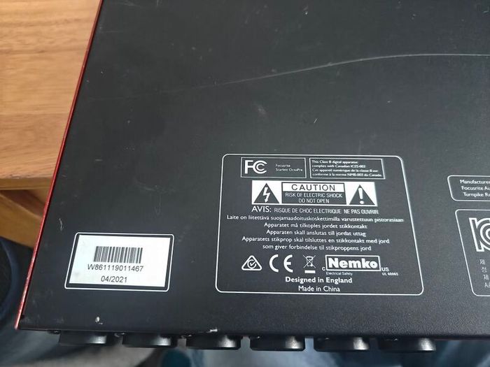 Focusrite Scarlett Octopre 8 Channel 2nd Gen Input Expansion