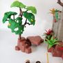 Playmobil Jungle Temple Ruin 3015(almost complete)& Tree Stump Goblin 3898(Rare) Image 10