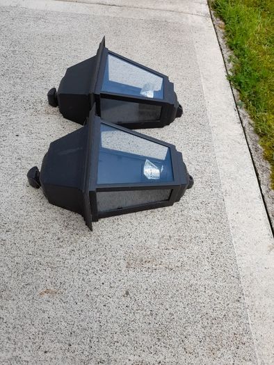 two (outdoor Wall lights)excellent condition.