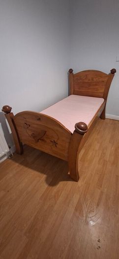 wooden kids bed