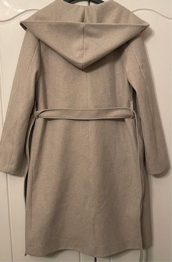 beige long coat