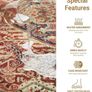 Rugs for Bedroom Living Room 120x170 cm - Traditional Area Rugs Modern Majestic Cashmere Style - Soft Short Pile Vintage Rug - Carpet for Dining Room Easy To Clean Image 3