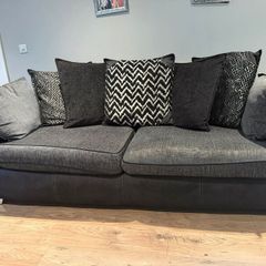 Charcoal Grey Fabric 2 Sofas 2 and 3 seater  - 550 eouros both