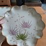3 decorative serving plates lilac, green and gold Image 4