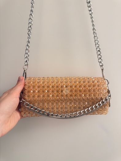 beaded hand made bag