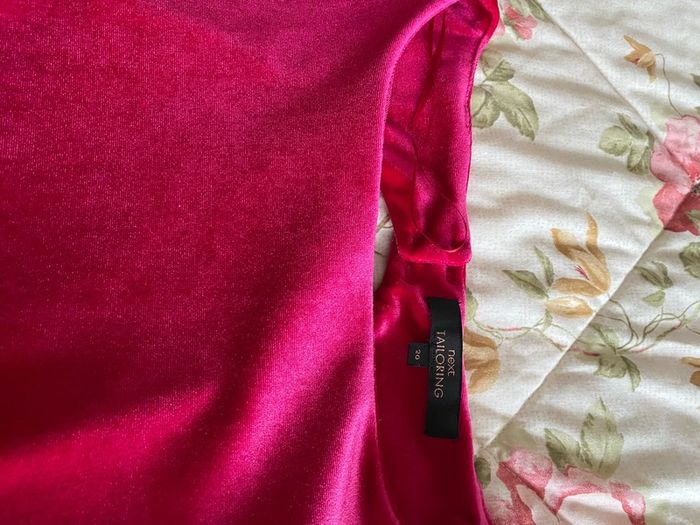 Fabulous deep pink velvet Next Dress size 20