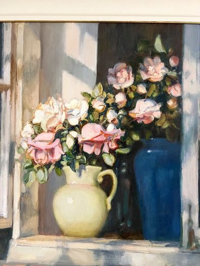 Oil painting by latvian artist Valery Baida 91x71cm