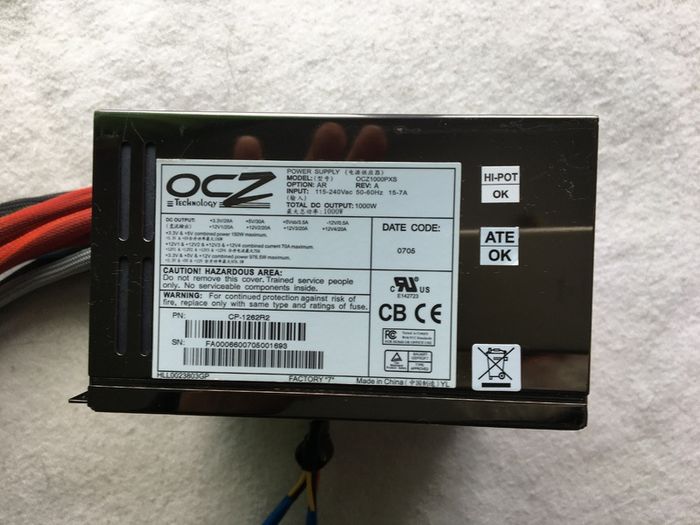 OCZ Pro X Stream 1000w  Active PFC PSU