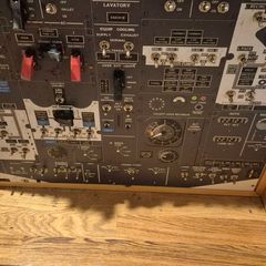 vinatge classic barn boeing 737 panel simulator