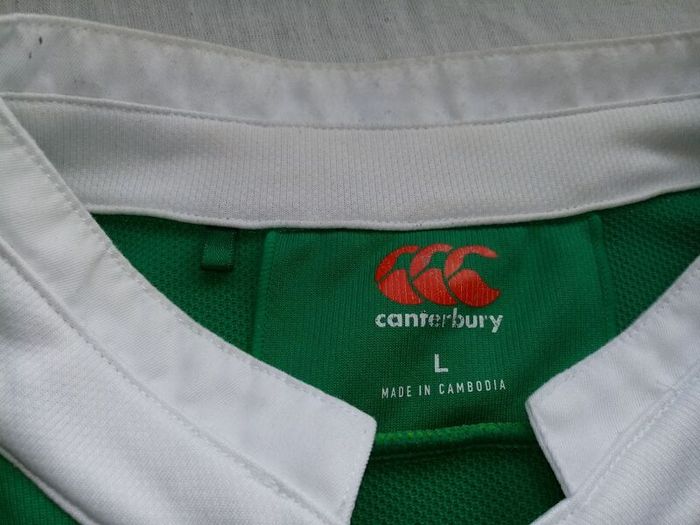 2016/17 IRFU Canterbury Rugby Jersey Size L Adults