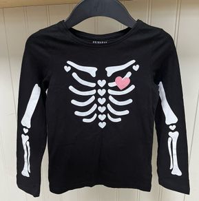 Skeleton T-shirt Age 7-8