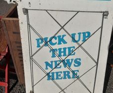 Vintage  Irish News Display Sign