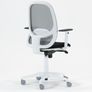 Andy Mesh Back Ergonomic Operators Chair White Frame Image 7