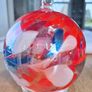 decorative glass heart hanging ornament Image 3