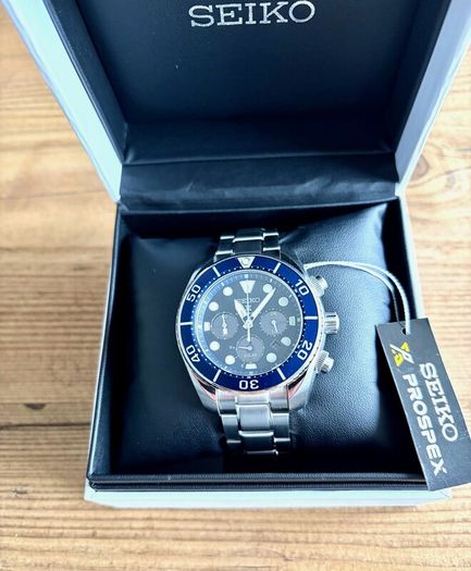 Seiko Prospex Chronograph Solar Quartz Diver Watch