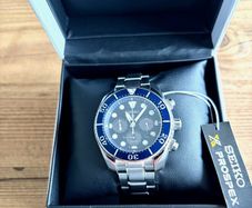 Seiko Prospex Chronograph Solar Quartz Diver Watch