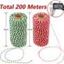 Cotton String 200m Red & White String and Green & White String, 2 mm Butchers String Bakers Twine for Gardening,Decoration,Tying,Crafts and Gift Wrapping Image 2