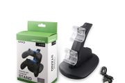 Xbox One / Slim Controller Dual USB Charger Docking Station Charging Stand Dock Black