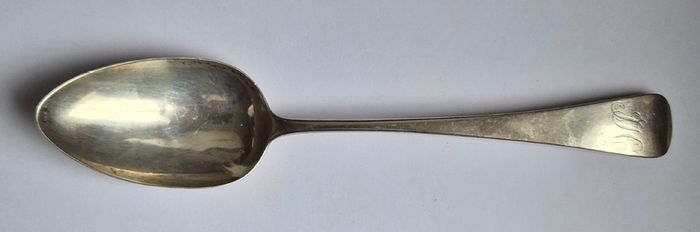 Sterling silver antique Serving spoon, George Wintle, 1790. Very rare.