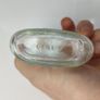 337 - Set of 2 Vintage Clear Glass Collectible Decorative Flask Bottles Image 4