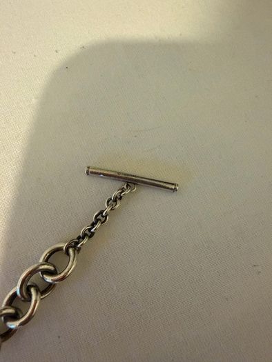 Tiffany & Co. Style 925 Silver Heart Charm Bracelet