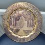 Brass Enamelled Taj Mahal Plate Image 2
