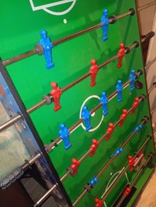 foot ball table top with 1 ball